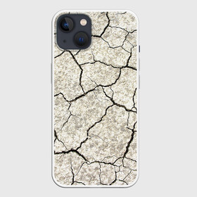Чехол для iPhone 13 с принтом Трещины на земле в Петрозаводске,  |  | абстрактно | абстрактные | абстрактный | абстракция | грунт | земле | земля | текстура | трещины