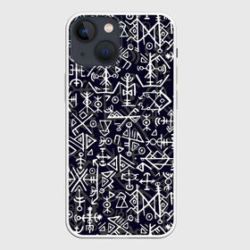 Чехол для iPhone 13 mini с принтом Руны в Петрозаводске,  |  | кельтский | оберег | руны | символы | славянские | узоры