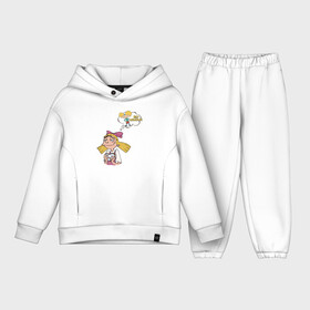 Детский костюм хлопок Oversize с принтом Helga  Arnold в Петрозаводске,  |  | arnold | boy | cartoon | dream | face | girl | helga | hey arnold | love | nickelodeon | арнольд | девочка | детство | любовь | мальчик | мечта | мультик | никелодион | хельга