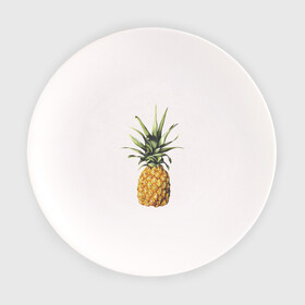 Тарелка с принтом ананас в Петрозаводске, фарфор | диаметр - 210 мм
диаметр для нанесения принта - 120 мм | акварель | ананас | один | реалистичный | сочный | фрукты | яркий