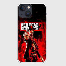 Чехол для iPhone 13 mini с принтом RDR John Marston в Петрозаводске,  |  | game | red dead | red dead redemption 2 | redemption 2 | rockstar games | бандиты | дикий запад | игры | ковбои | оружие