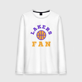 Мужской лонгслив хлопок с принтом Lakers Fan в Петрозаводске, 100% хлопок |  | basketball | bryant | game | james | kobe | lakers | lebron | los angeles | nba | sport | streetball | баскетбол | баскетболист | брайант | джеймс | игра | игрок | коби | леброн | лейкерс | лос анджелес | мяч | нба | спорт | стритбол