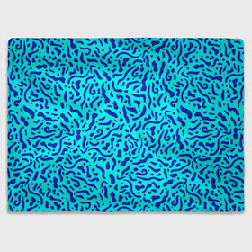 Плед 3D с принтом Неоновые синие узоры в Петрозаводске, 100% полиэстер | закругленные углы, все края обработаны. Ткань не мнется и не растягивается | abstract | blue | neon | sea | абстракционизм | абстракция | африканские | вода | волны | голубые узоры | камуфляж | лагуна | линии | мелкий узор | мемфис | море | морское | неоновый | орнамент | пятна | пятнистый