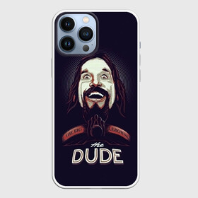 Чехол для iPhone 13 Pro Max с принтом Большой Лебовский   The Dude в Петрозаводске,  |  | Тематика изображения на принте: dude | lebowski | lebowski dude | the big lebowski | the dude | большой лебовский | джеффри лебовский | комедия | криминал | лебовский | чувак