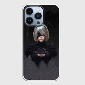 Чехол для iPhone 13 Pro с принтом Nier 3D в Петрозаводске,  |  | Тематика изображения на принте: 2b | 3d | automata | game | nier | robots | yorha | андроид | аниме | блондинка | воин | девушка | игра | нир | робот | экшн