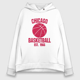 Женское худи Oversize хлопок с принтом Chicago Basketball в Петрозаводске, френч-терри — 70% хлопок, 30% полиэстер. Мягкий теплый начес внутри —100% хлопок | боковые карманы, эластичные манжеты и нижняя кромка, капюшон на магнитной кнопке | basketball | bulls | chicago | game | jordan | nba | sport | streetball | баскетбол | баскетболист | джордан | игра | игрок | мяч | нба | спорт | стритбол | тренер | чикаго