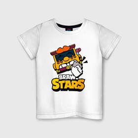 Детская футболка хлопок с принтом Грифф Griff Brawl Stars в Петрозаводске, 100% хлопок | круглый вырез горловины, полуприлегающий силуэт, длина до линии бедер | brawl | brawl stars | brawlstars | brawl_stars | grif | griff | бравл | бравлстарс | грифф