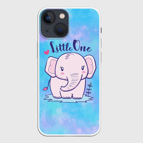 Чехол для iPhone 13 mini с принтом Маленький слоненок в Петрозаводске,  |  | детеныш | милый | ребенок | слон | слоненок | слоник