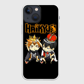 Чехол для iPhone 13 mini с принтом Тобио Кагеяма и Шоё Хината | Haikyu в Петрозаводске,  |  | anime | haikyu | haikyuu | karasuno | manga | аниме | волейбол | волейбольный клуб | вороны | дети | карасуно | король площадки | манга | ниндзя шоё | старшая школа | тобио кагеяма | хаику | хаикую | шоё хината