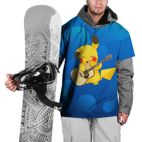 Накидка на куртку 3D с принтом Пикачу с гитарой в Петрозаводске, 100% полиэстер |  | Тематика изображения на принте: anime | picachu | pikachu | аниме | милый | пика | пикачу | покебол | покемон