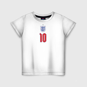 Детская футболка 3D с принтом Стерлинг форма Англия в Петрозаводске, 100% гипоаллергенный полиэфир | прямой крой, круглый вырез горловины, длина до линии бедер, чуть спущенное плечо, ткань немного тянется | 2020 | 2021 | euro | fifa | uefa | аглийская | англичане | англия | евро | рахим | рахим стерлинг | сборная англии | сборной | стерлинг | уефа | фифа | форма | футбол | футбольная