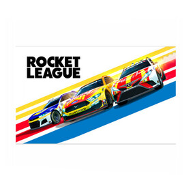 Бумага для упаковки 3D с принтом Rocket Car в Петрозаводске, пластик и полированная сталь | круглая форма, металлическое крепление в виде кольца | game | games | race | rocket league | гонка | гоночка | игра | игры | лига ракет | машинки | рокет лига | футбол