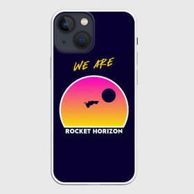 Чехол для iPhone 13 mini с принтом We are rocket horizon в Петрозаводске,  |  | game | games | race | rocket league | гонка | гоночка | игра | игры | лига ракет | машинки | рокет лига | футбол