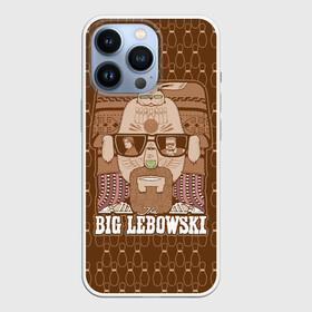 Чехол для iPhone 13 Pro с принтом The Big Lebowski в Петрозаводске,  |  | Тематика изображения на принте: donny | dude | jeff bridges | the big lebowski | walter sobchak | большой лебовский | боулинг | вальтер собчак | джефф бриджес | донни | заяц | кегли | кролик | фильм | чувак