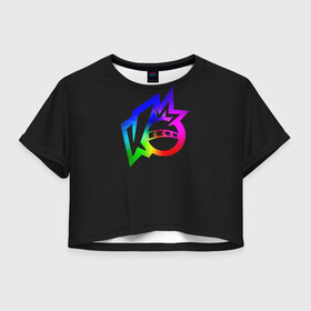 Женская футболка Crop-top 3D с принтом Knockout city. Rainbow logo в Петрозаводске, 100% полиэстер | круглая горловина, длина футболки до линии талии, рукава с отворотами | a | arts | ball | box | city | dodgeball | e | electronic | game | gradient | knockout | logo | nintendo | playstation | rainbow | switch | technologies | x | а | артс | вышибалы | город | градиент | е | игра | лого | логотип | мяч | нокаут | 