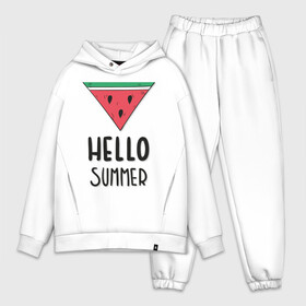 Мужской костюм хлопок OVERSIZE с принтом HELLO SUMMER в Петрозаводске,  |  | funny | happy | hello | icecream | rainbow | romantic | summer | sun | арбуз | веселье | значки | лето | отдых | отпуск | привет | романтика | солнце | счастье | тепло