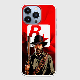 Чехол для iPhone 13 Pro с принтом ROCK STAR GAME в Петрозаводске,  |  | game | red dead | red dead redemption 2 | redemption 2 | rockstar games | бандиты | дикий запад | игры | ковбои | оружие