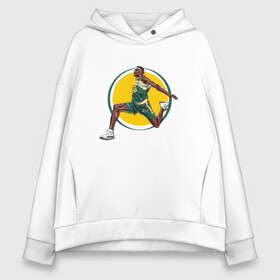 Женское худи Oversize хлопок с принтом Shawn Kemp в Петрозаводске, френч-терри — 70% хлопок, 30% полиэстер. Мягкий теплый начес внутри —100% хлопок | боковые карманы, эластичные манжеты и нижняя кромка, капюшон на магнитной кнопке | Тематика изображения на принте: basketball | dunk | game | nba | seattle | shawn kemp | sonics | sport | streetball | баскетбол | баскетболист | игра | игрок | мяч | нба | сиэтл | соникс | спорт | стритбол | тренер | шон кемп