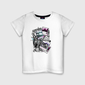 Детская футболка хлопок с принтом My Picture в Петрозаводске, 100% хлопок | круглый вырез горловины, полуприлегающий силуэт, длина до линии бедер | art | иллюстрация | скейтбординг | фото | хобби