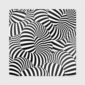 Магнит виниловый Квадрат с принтом Гипнотическая абстракция в Петрозаводске, полимерный материал с магнитным слоем | размер 9*9 см, закругленные углы | Тематика изображения на принте: abstraction | background | hypnosis | hypnotic abstraction | stripes | texture | zebra | абстракция | гипноз | гипнотическая абстракция | зебра | полоски | текстура | фон