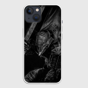 Чехол для iPhone 13 с принтом БЕРСЕРК черно   белый в Петрозаводске,  |  | anime | berserk | аниме | берсерк | бесерк | гатс | манга | мультфильм