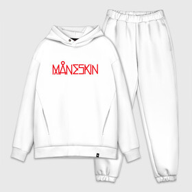 Мужской костюм хлопок OVERSIZE с принтом Maneskin, Новый логотип в Петрозаводске,  |  | eurovision | maneskin | евровидение | логотип | манескин | новый логотип | рок