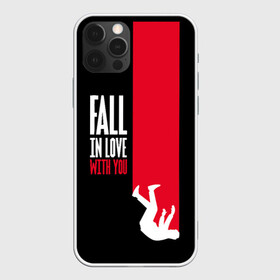 Чехол для iPhone 12 Pro с принтом Fall In Love With You в Петрозаводске, силикон | область печати: задняя сторона чехла, без боковых панелей | art | inscription | love | person | text | арт | любовь | надпись | текст | человек