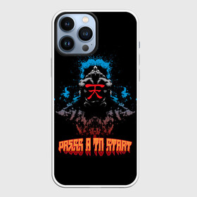 Чехол для iPhone 13 Pro Max с принтом Press a to start в Петрозаводске,  |  | acuma | akuma | fighting | game | games | street fighter | акума | игра | игры | классика | стрит файтер | уличный боец