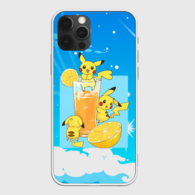 Чехол для iPhone 12 Pro Max с принтом Пикачу в лимонаде в Петрозаводске, Силикон |  | anime | picachu | pikachu | аниме | милый | пика | пикачу | покебол | покемон