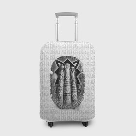 Чехол для чемодана 3D с принтом Слава богам родным в Петрозаводске, 86% полиэфир, 14% спандекс | двустороннее нанесение принта, прорези для ручек и колес | богам | кельтский | оберег | родным | руны | символы | слава | славянские | узоры