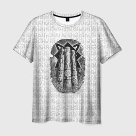 Мужская футболка 3D с принтом Слава богам родным в Петрозаводске, 100% полиэфир | прямой крой, круглый вырез горловины, длина до линии бедер | богам | кельтский | оберег | родным | руны | символы | слава | славянские | узоры