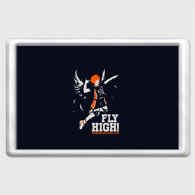 Магнит 45*70 с принтом fly high! Шоё Хината Haikyuu!! в Петрозаводске, Пластик | Размер: 78*52 мм; Размер печати: 70*45 | 10 номер | anime | haikyu | haikyuu | hinata shoyo | karasuno | manga | аниме | волейбол | волейбольный клуб | иероглифы | карасуно | лети высоко | лого | манга | надпись | прыжок | старшая школа | хаику | хаикую