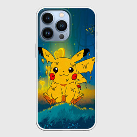 Чехол для iPhone 13 Pro с принтом Жидкий Пикачу в Петрозаводске,  |  | anime | picachu | pikachu | аниме | милый | пика | пикачу | покебол | покемон