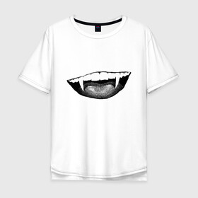 Мужская футболка хлопок Oversize с принтом Ковид  в Петрозаводске, 100% хлопок | свободный крой, круглый ворот, “спинка” длиннее передней части | индийский | клыки | ковид | оскал | улыбка | штамм