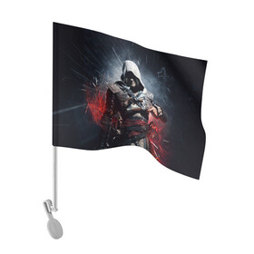Флаг для автомобиля с принтом Assassins Creed 4 Black Flag в Петрозаводске, 100% полиэстер | Размер: 30*21 см | black flag | игра | кенуэй | черный флаг | эдвард