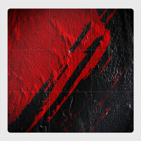 Магнитный плакат 3Х3 с принтом Красное чёрное 3D в Петрозаводске, Полимерный материал с магнитным слоем | 9 деталей размером 9*9 см | абстракция | иллюстрация | искусство | краска | культура | текстура