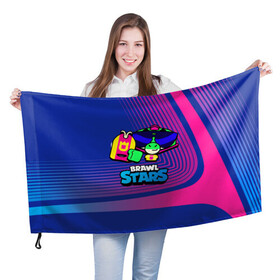 Флаг 3D с принтом Плохиш Базз Buzz Brawl Stars в Петрозаводске, 100% полиэстер | плотность ткани — 95 г/м2, размер — 67 х 109 см. Принт наносится с одной стороны | brawl | brawl stars | brawlstars | brawl_stars | buz | buzz | баз | базз | бравл | бравлстарс | буз