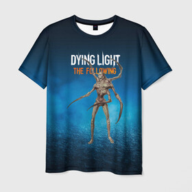 Мужская футболка 3D с принтом Dying light Мутант в Петрозаводске, 100% полиэфир | прямой крой, круглый вырез горловины, длина до линии бедер | dying light | аномалия | зараженный | монстр | мутант | ужасы | урод | хоррор