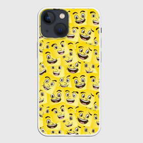 Чехол для iPhone 13 mini с принтом Позитив в Петрозаводске,  |  | emoji | emoticons | smile | знак | колобок | позитив | рожица | символ | смайл | смайлики | улыбка | эмодзи