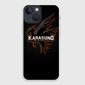 Чехол для iPhone 13 mini с принтом Старшая школа Карасуно в Петрозаводске,  |  | anime | haikyu | haikyuu | karasuno | karasuno high | manga | аниме | волейбол | волейбольный клуб | ворон | вороны | карасуно | крылья | лого | логотип | манга | надпись | птица | старшая школа | хаику | хаикую