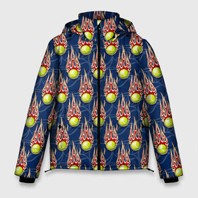 Мужская зимняя куртка 3D с принтом Теннис в Петрозаводске, верх — 100% полиэстер; подкладка — 100% полиэстер; утеплитель — 100% полиэстер | длина ниже бедра, свободный силуэт Оверсайз. Есть воротник-стойка, отстегивающийся капюшон и ветрозащитная планка. 

Боковые карманы с листочкой на кнопках и внутренний карман на молнии. | atp | itf | wta | игра | кубок дэвиса | кубок кремля | кубок уайтмен | кубок федерации | кубок хопмана | ракетка | соревнования | спорт | теннис | теннисный клуб | теннисный мяч | турнир большого шлема