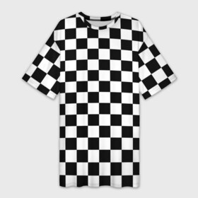 Платье-футболка 3D с принтом Шахматист в Петрозаводске,  |  | chess | игра | король | ладья | математика | пешка | ферзь | чёрно белые | шах и мат | шахматист | шахматная доска | шахматные фигуры | шахматы