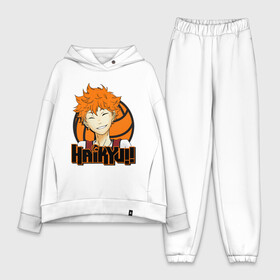 Женский костюм хлопок Oversize с принтом Haikyu Улыбка Хинаты в Петрозаводске,  |  | hinata | karasuno | shouyou | volleyball | карасуно | хината | шоё