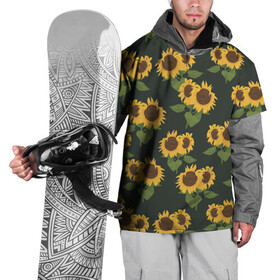 Накидка на куртку 3D с принтом Подсолнухи в Петрозаводске, 100% полиэстер |  | Тематика изображения на принте: лето | паттерн | подсолнухи | семечки | солнце | цветок солнце | цветы