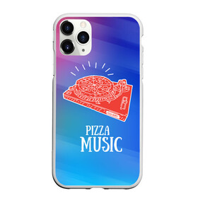 Чехол для iPhone 11 Pro матовый с принтом PIZZA MUSIC в Петрозаводске, Силикон |  | Тематика изображения на принте: d.j | dj | pizza | диджей | музыка | музыканту | пицца | прикол | шутка