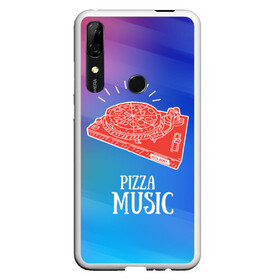 Чехол для Honor P Smart Z с принтом PIZZA MUSIC в Петрозаводске, Силикон | Область печати: задняя сторона чехла, без боковых панелей | Тематика изображения на принте: d.j | dj | pizza | диджей | музыка | музыканту | пицца | прикол | шутка