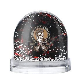 Игрушка Снежный шар с принтом Элвис Пресли Rock n roll в Петрозаводске, Пластик | Изображение внутри шара печатается на глянцевой фотобумаге с двух сторон | rock n roll | гитары | рок | рокер | рокнрол | рокнролл | череп | элвис пресли