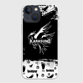 Чехол для iPhone 13 mini с принтом Старшая школа Карасуно в Петрозаводске,  |  | anime | haikyu | haikyuu | karasuno | karasuno high | manga | аниме | волейбол | волейбольный клуб | ворон | вороны | карасуно | крылья | лого | логотип | манга | надпись | птица | старшая школа | хаику | хаикую