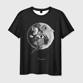 Мужская футболка 3D с принтом Eclipse в Петрозаводске, 100% полиэфир | прямой крой, круглый вырез горловины, длина до линии бедер | hip hop | pyrokinesis | rap | rep | андрей фёдорович | исполнители | исполнитель | музыка | пирокинезис | пирокинесис | реп