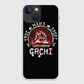Чехол для iPhone 13 mini с принтом Boss of gym в Петрозаводске,  |  | gachi | gachimuchi | mem | muchi | ван дерхольм | гачи | гачимучи | мем | мучи | рикардо милос